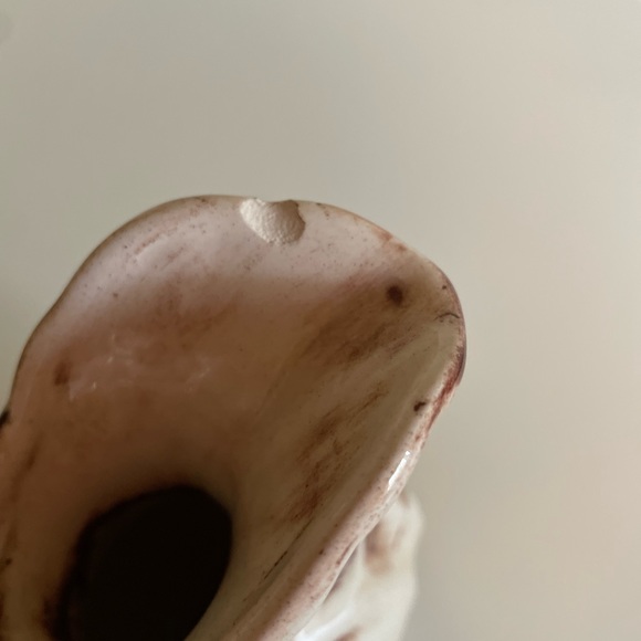 Courier and Ives Enesco The Homestead in Winter brown and white pottery pitcher - Picture 7 of 9